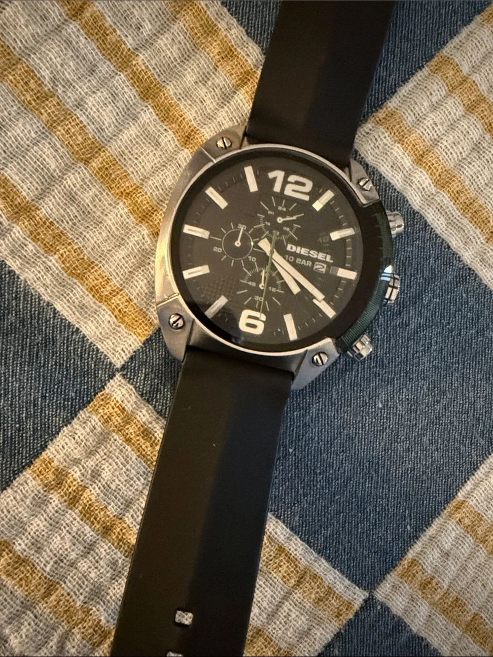 Diesel Black and Silver Men's Watch